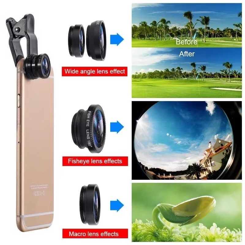 Lente Ojo de Pez 3 en 1 para T - Fishing Camera reseña y precio