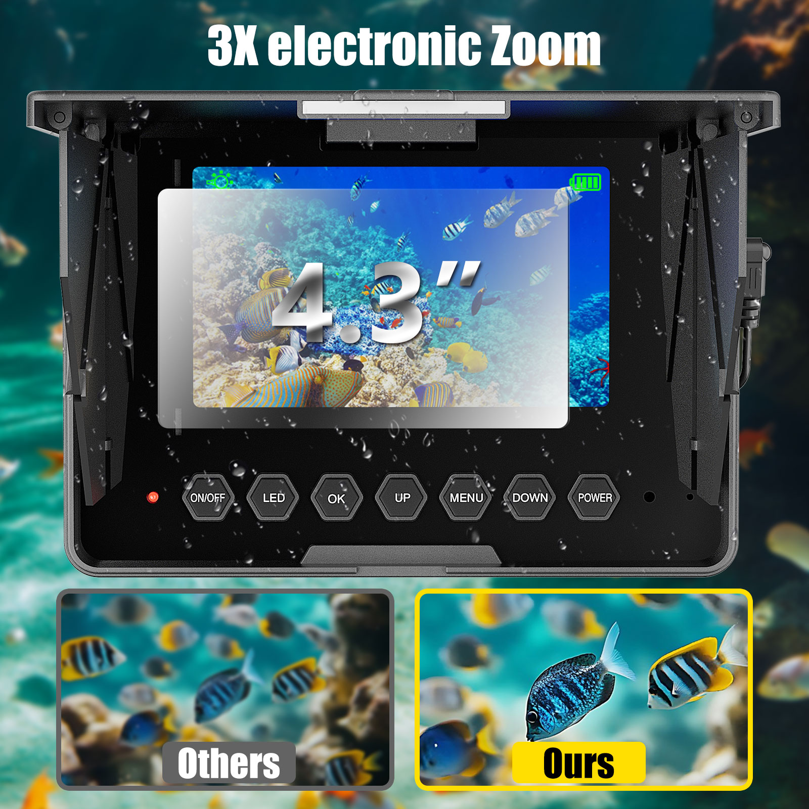Cámara de Pesca Submarina - Ca - Fish Finder Battery reseña y precio